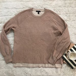 J. Crew Rose Gold Sparkle Sweater